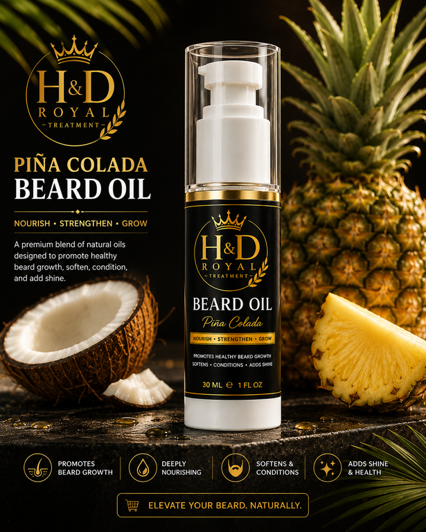 PinaColada Beard Oil & Beard Wash (Helps with Beard Growth)