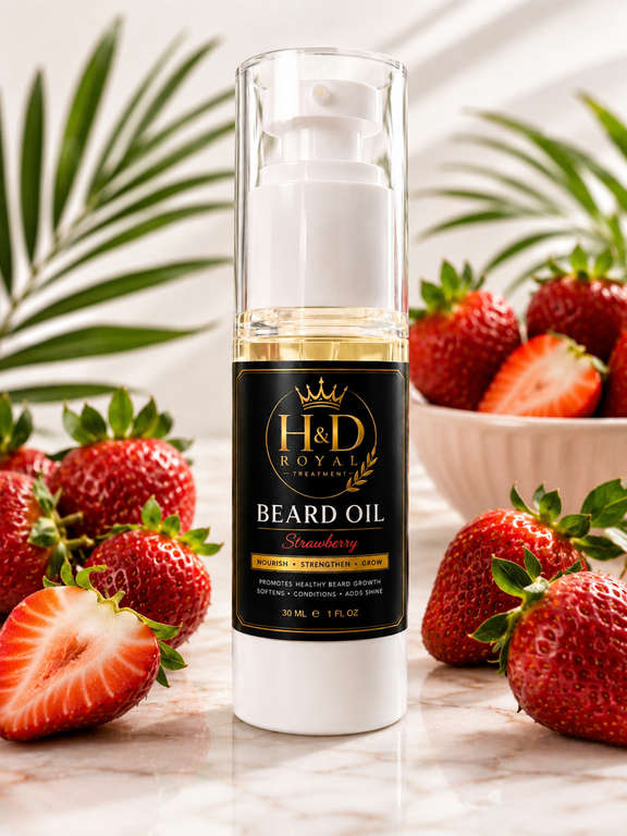 Strawberry Beard oil (Promotes Beard Growth)